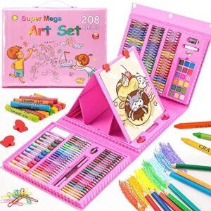 حقيبة الرسم التعليمية للأطفال – 208 قطعة لتنمية الإبداع وإبعاد الأطفال عن الهاتف